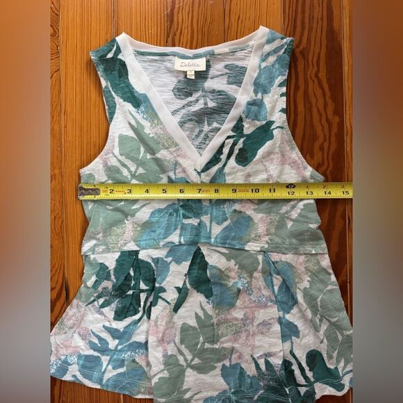 Anthropologie Deletta Floral Peplum Top - Picture 4 of 4